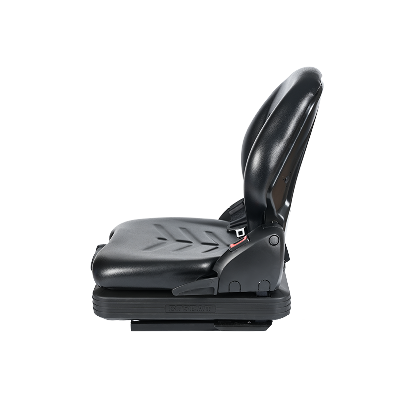 BF16 符合EN13490 IT1+IT2认证的黑色低矮型机械悬架乙烯基叉车座椅-适用于物料搬运设备 